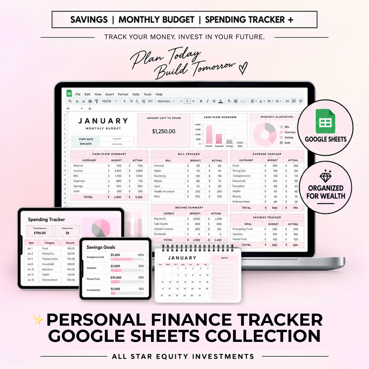 Financial Planner Collection (Spreadsheets)
